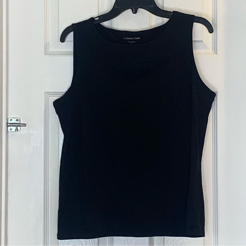 Coldwater Creek Black Tank Size Medium